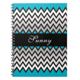 Cuaderno Patrón ZIGZAG - gris blanco negro + tu idea
