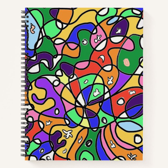 Cuaderno  Patrones abstractos  (Anverso)