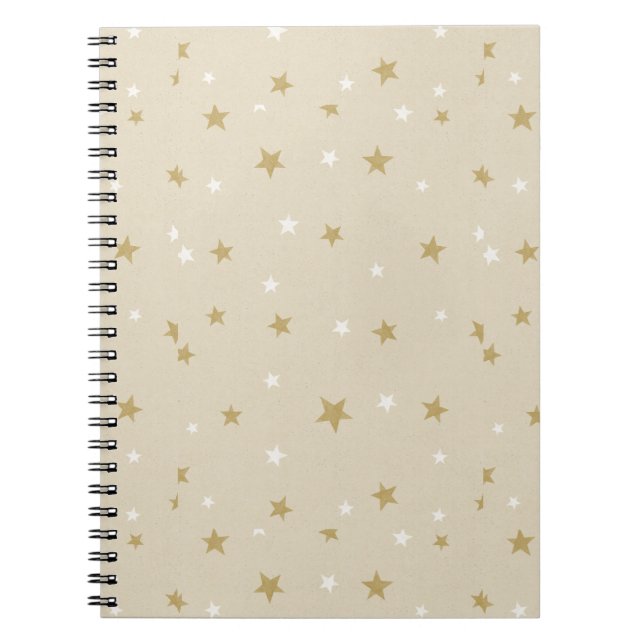Cuaderno Patrones de arte de estrella dorada Un cielo noctu (Frente)