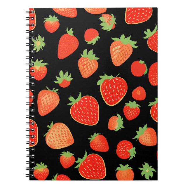Cuaderno Patrones de fresa (Frente)
