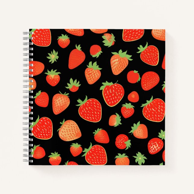 Cuaderno Patrones de fresa (Anverso)