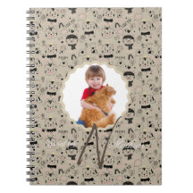 Patrones de gato Monograma Personaliza la foto de 