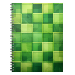 CUADERNO PATRONES DE PLAID CÉLTICO IRLANDÉS TONOS DE VERDE