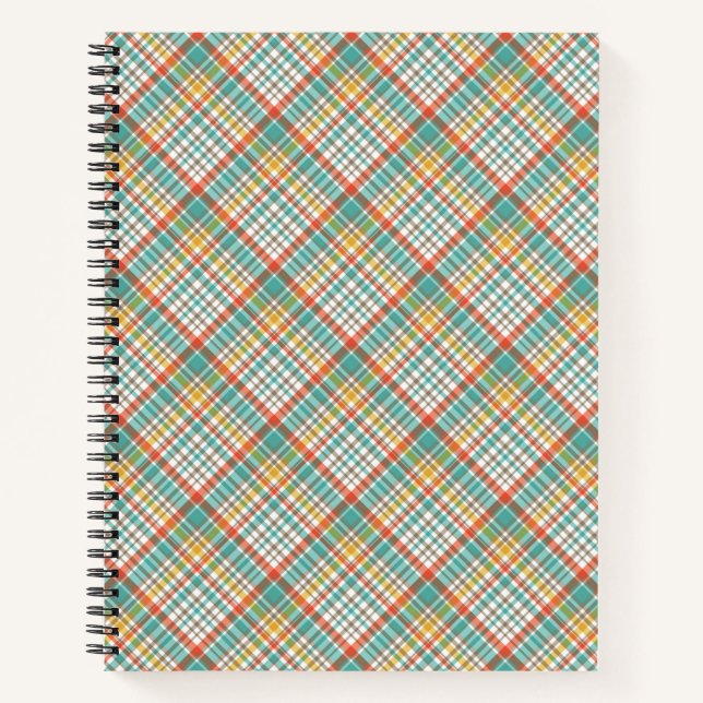 Cuaderno PATRONES DE RETRO AMARILLO VERDE naranja (Anverso)