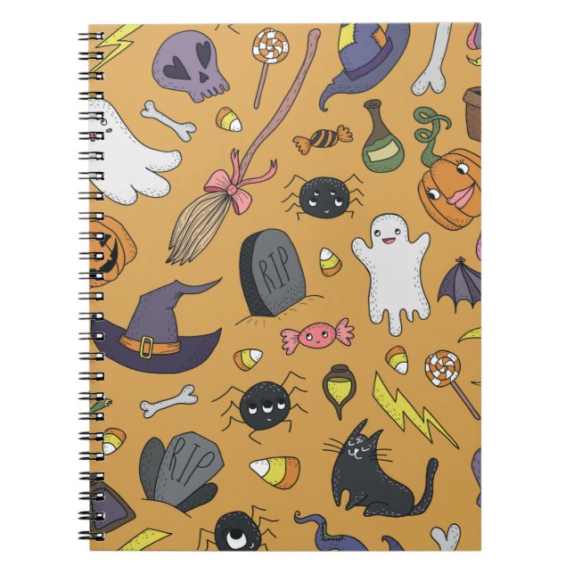 Cuaderno Patrones impecables dibujados a mano con una mano  (Frente)