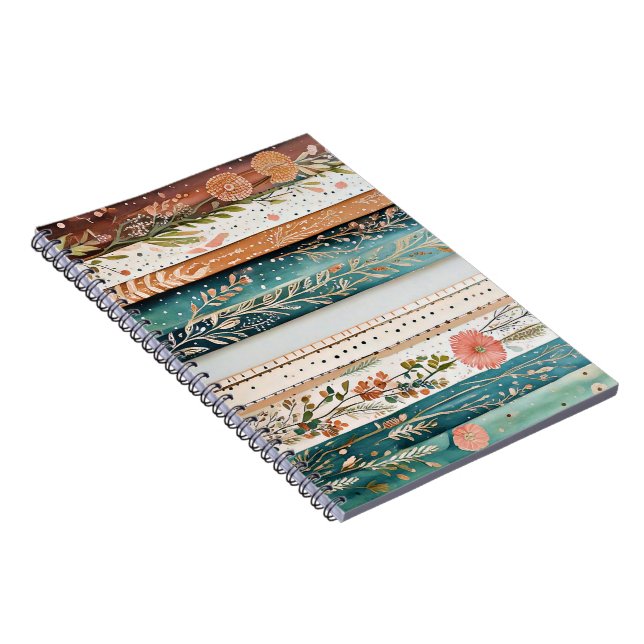 Cuaderno Patrones mezclados shabby chic (Lado Derecho)