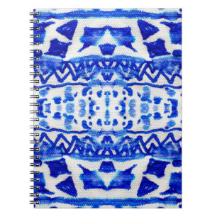 Cuaderno Patrones nativos de flecha índigo étnica