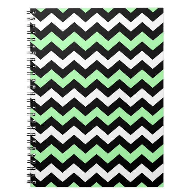 Cuaderno Patrulla Zigzag (zwart, groen, wit) (Frente)