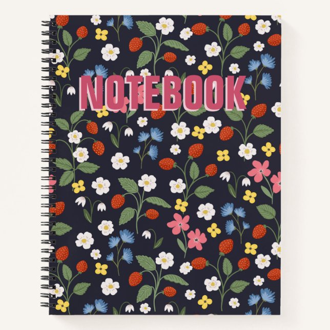 Cuaderno Patteración de fresas silvestres (Anverso)