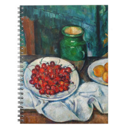Cuaderno Paul Cezanne - Bodegón con cerezas y melocotones
