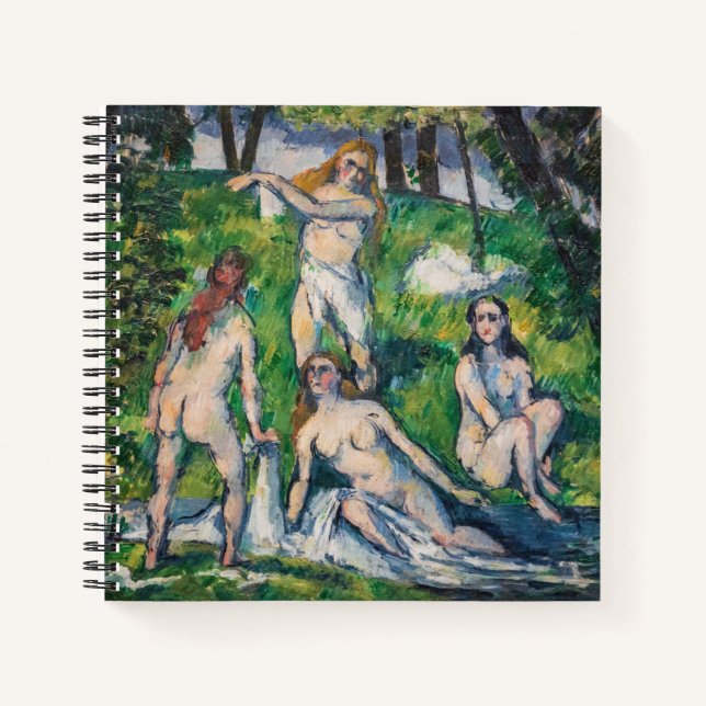 Cuaderno Paul Cezanne - Cuatro Bathers (Anverso)