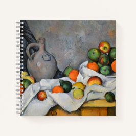 Cuaderno Paul Cezanne - Curtain, Jug and Fruit Bowl