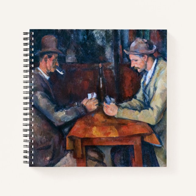 Cuaderno Paul Cezanne - Los jugadores de cartas (Anverso)