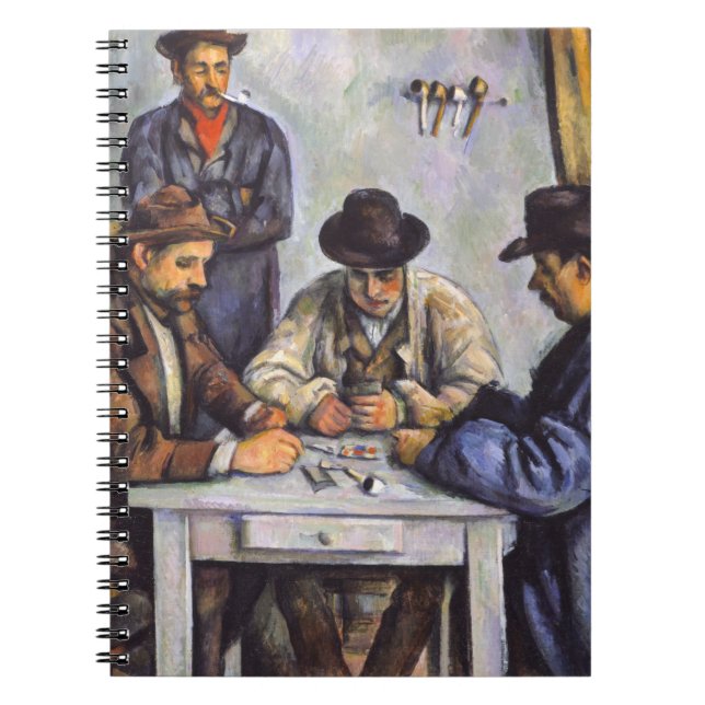 Cuaderno Paul Cezanne - Los jugadores de cartas (Frente)