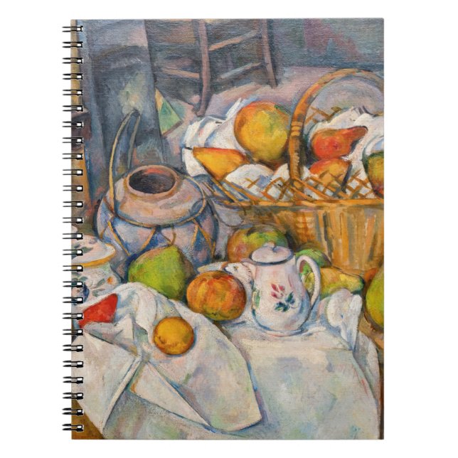 Cuaderno Paul Cezanne - Naturaleza Muerta con Cesta (Frente)