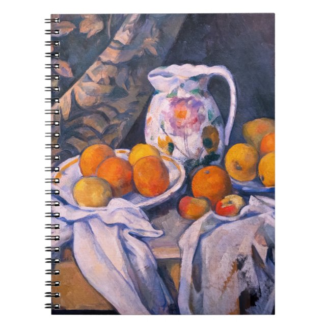 Cuaderno Paul Cezanne - Naturaleza muerta con una cortina (Frente)