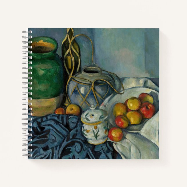 Cuaderno Paul Cezanne - Todavía la vida con manzanas (Anverso)