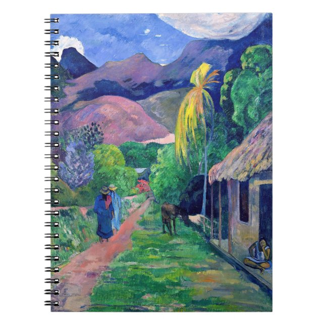 Cuaderno Paul Gauguin - Calle en Tahití (Frente)