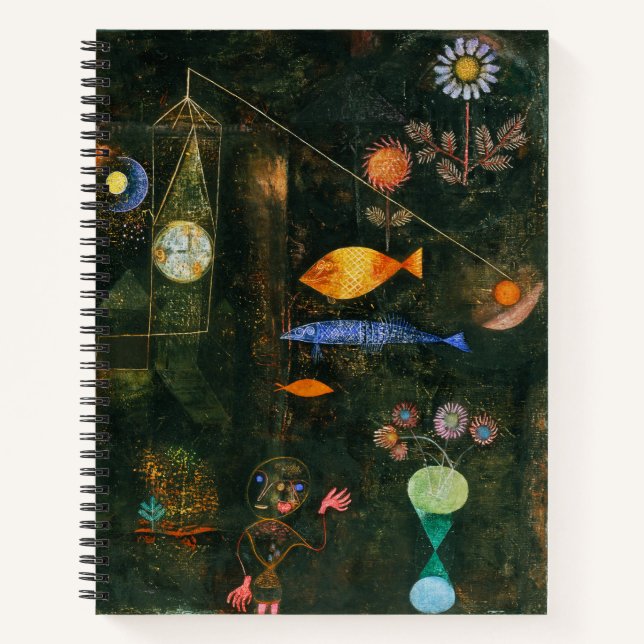 Cuaderno Paul Klee Fish Magic Arte Abstracto Surrealista (Anverso)