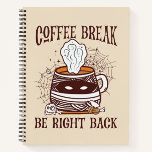 Cuaderno Pausa de café - Tema de Halloween