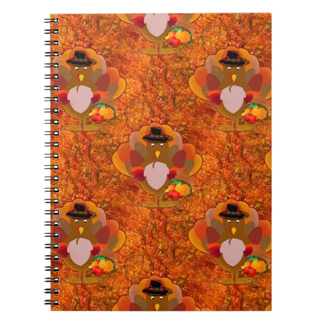 Cuaderno pavo de acción de gracias (Frente)