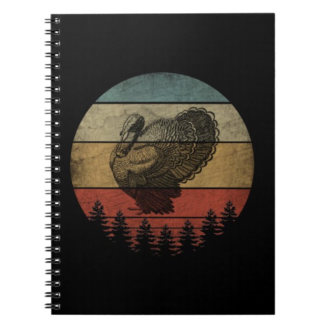CUADERNO PAVO DE ACCIÓN DE GRACIAS FELIZ (Frente)