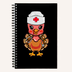 Cuaderno Pavo de enfermera linda para mujeres enfermera Cna