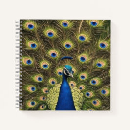 Cuaderno Pavo Real Azul