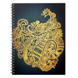 Cuaderno Pavo real de Paisley