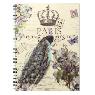 Cuaderno pavo real Royal Paris
