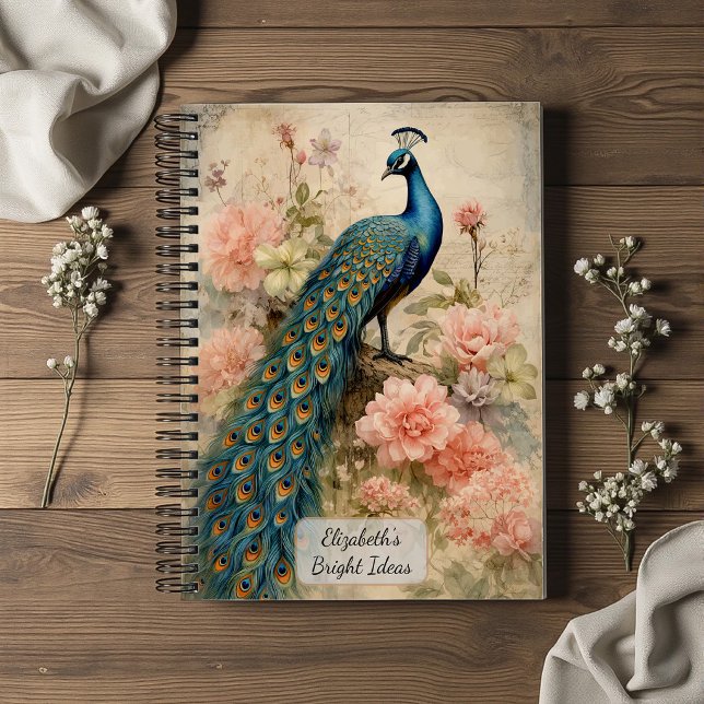 Cuaderno Pavo real vintage (Subido por el creador)