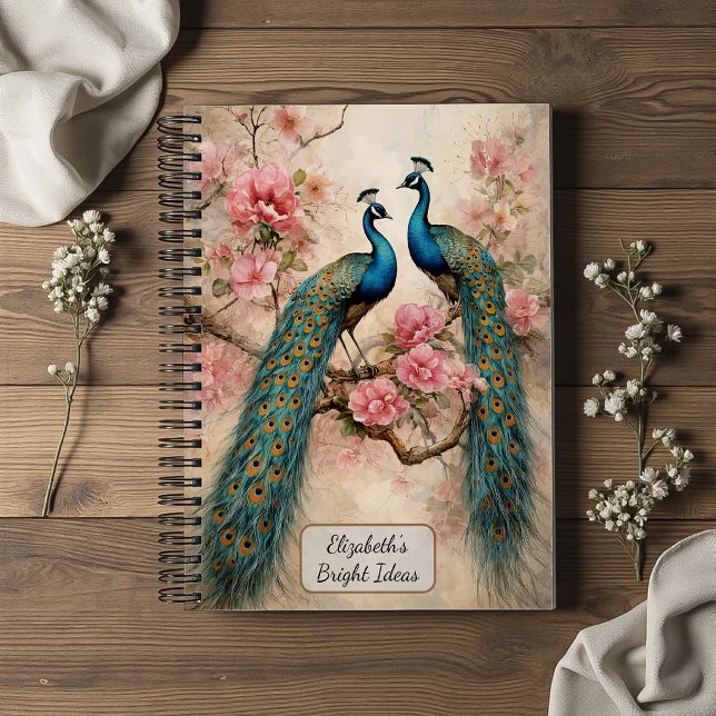 Cuaderno Pavos reales en flor (Subido por el creador)