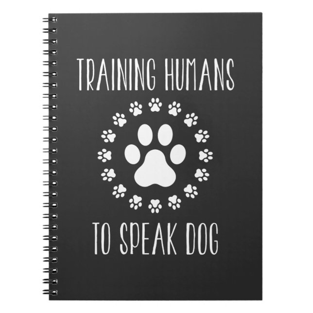 Cuaderno Paw de entrenamiento de cachorros en canina (Frente)