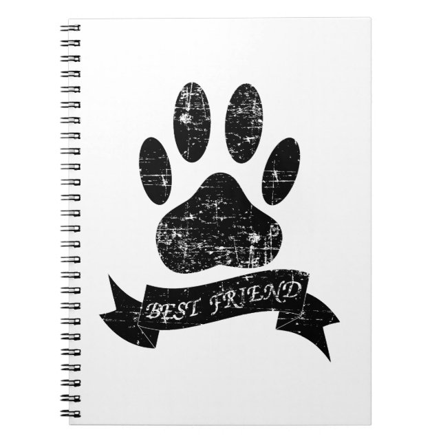 Cuaderno Paw De Perro Con Lazo (Frente)
