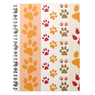 Cuaderno Paw Imprime adorables perros.