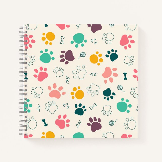 Cuaderno Paw Prints (Anverso)