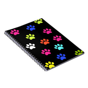 Cuaderno Pawprints colorido