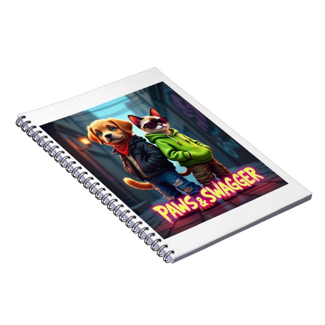 Cuaderno Paws & Swagger™ Lindo Inspirado en Mascotas – Esti (Lado Derecho)