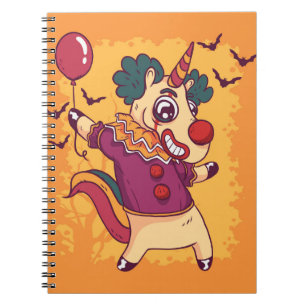 Cuaderno Payaso de Unicorn