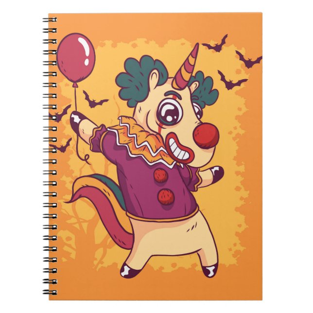 Cuaderno Payaso de Unicorn (Frente)