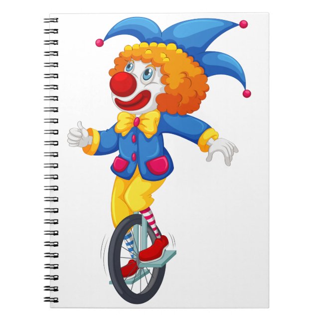 Cuaderno Payaso en el unicycle (Frente)