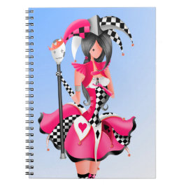 Cuaderno Payaso extravagante y rey de las marionetas rosa 