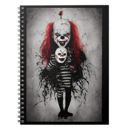 Cuaderno Payaso Malvado Con Cabeza De Payaso Aterrorífico