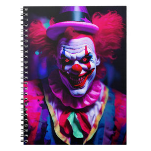 Cuaderno payaso temible
