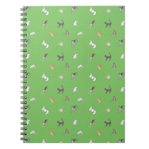 Cuaderno payasos con colmena verde