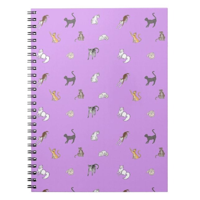 Cuaderno payasos en placemat lilac (Frente)