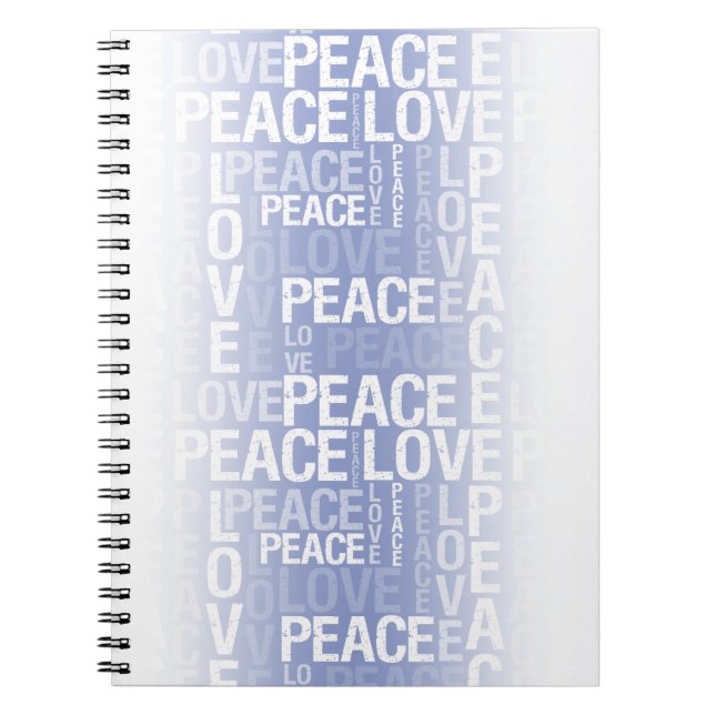 Cuaderno Paz Amor Blanco Púrpura (Frente)