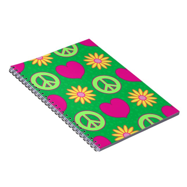 Cuaderno Paz Amor Margaritas (Lado Derecho)
