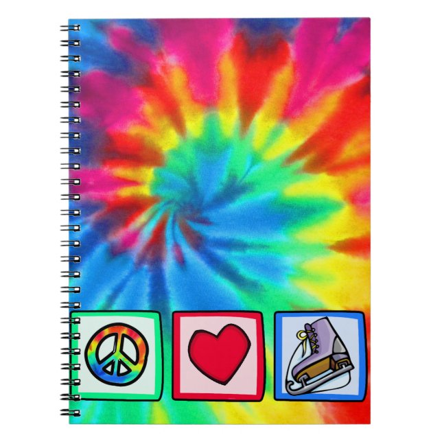 Cuaderno Paz, amor, patín de hielo (Frente)