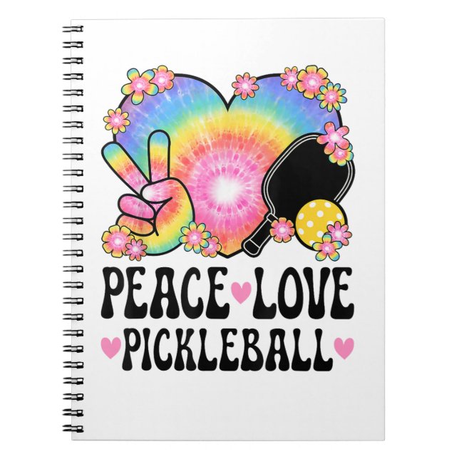 Cuaderno Paz Amor Pickleball (Frente)